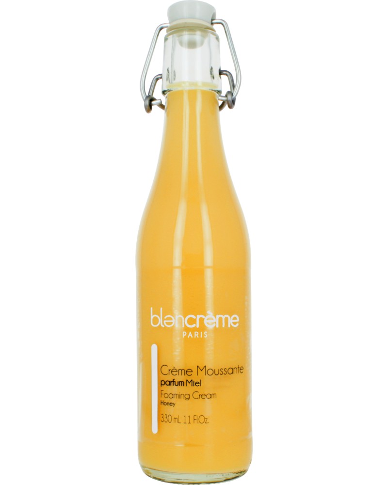 Blancreme Honey Foaming Cream Blancreme Honey Foaming Cream - Пяна за вана с аромат на мед в стъклена бутилка - пяна