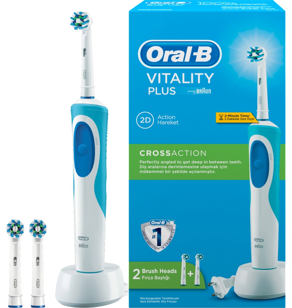 Oral-B Vitality Plus Cross Action Electric Toothbrush -     - 