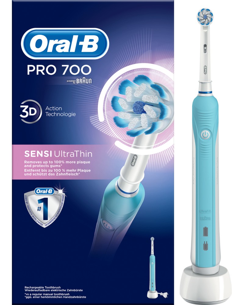 Oral-B Pro 700 Sensitive Ultra Thin Electric Toothbrush -      - 