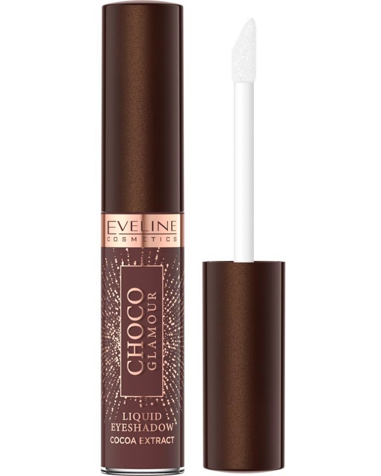 Eveline Choco Glamour Liquid Eyeshadow - ���� � ����� ����� �� ��� 2 � 1 �� ������� Choco Glamour - �����
