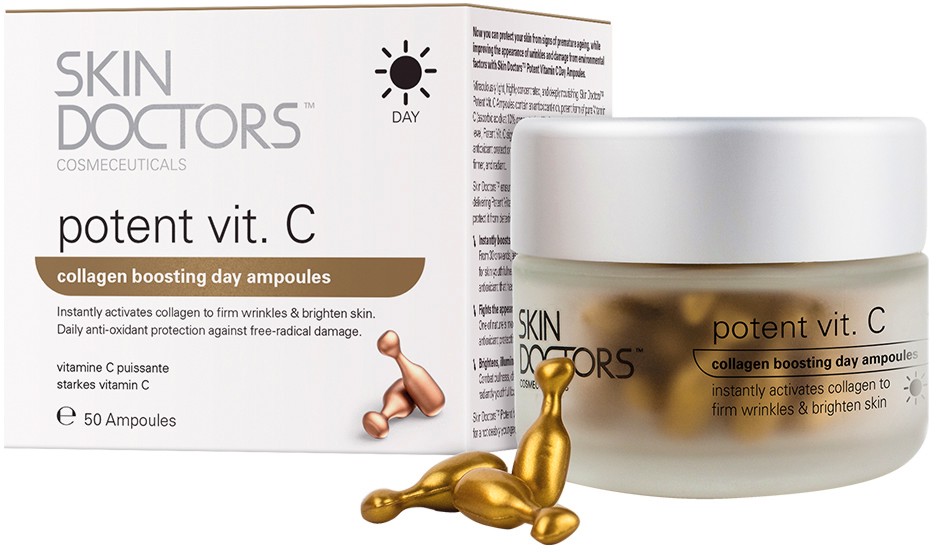 Skin Doctors Potent Vit. C Collagen Boosting Day Ampoules -       C - 