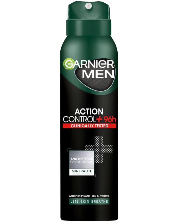 Garnier Men Mineral Action Control+ Anti-Perspirant -       Action Control+ - 