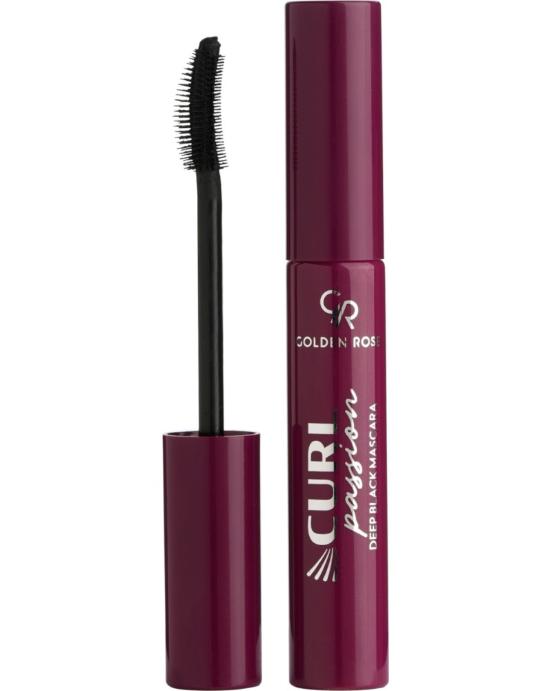 Golden Rose Curl Passion Deep Black Mascara Golden Rose Curl Passion Deep Black Mascara - Спирала за обемни, повдигнати и извити мигли - спирала