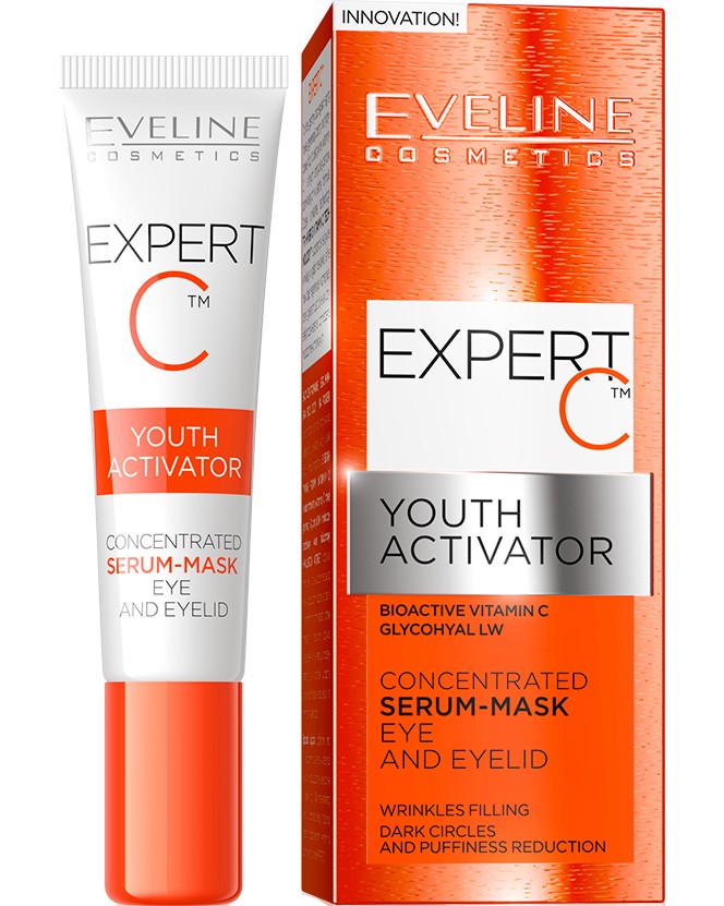 Eveline Expert C Concentrated Serum-Mask Eye & Eyelid - -      "Expert C" - 