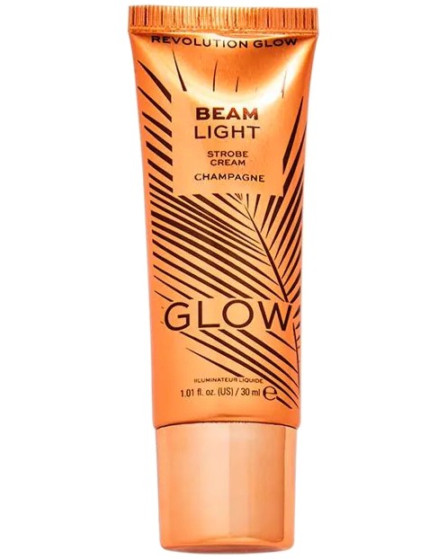 Makeup Revolution Glow Strobe Cream Makeup Revolution Glow Strobe Cream - Озаряващ крем за лице с блясък - продукт