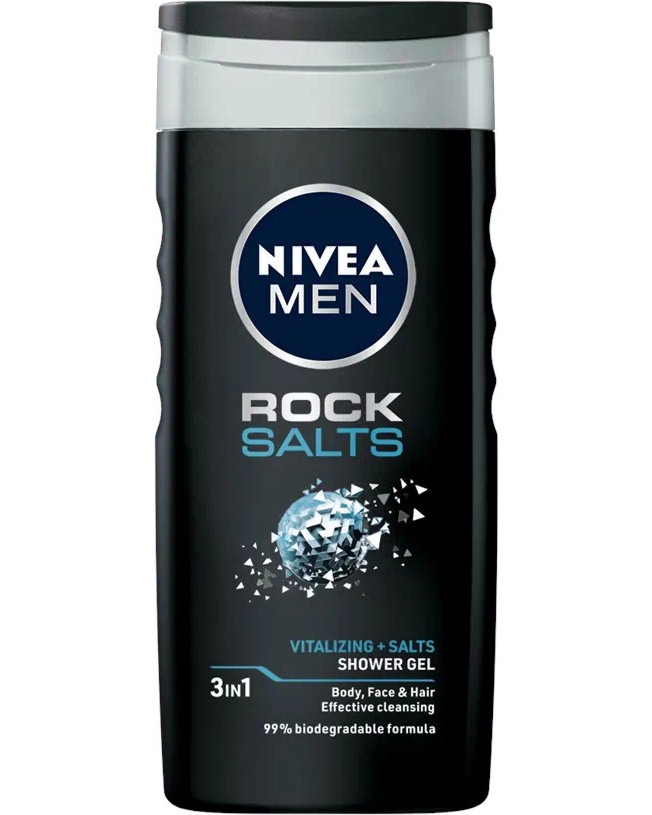 Nivea Men Rock Salts Shower Gel -       Nivea Men -  