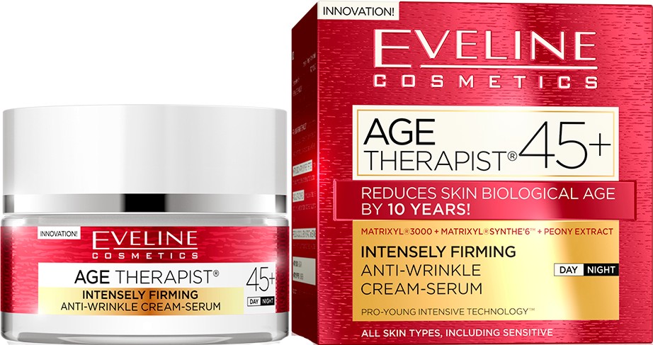 Eveline Age Therapist 45+ Intensely Firming Anti-wrinkle Cream-serum - ������ � ����� ����-����� ������ ������ �� ������� "Age Therapist" - ����