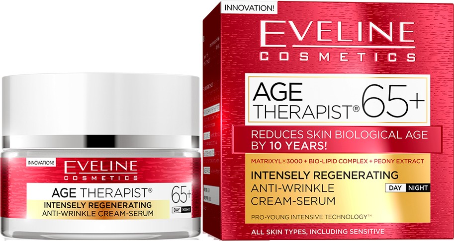 Eveline Age Therapist 65+ Anti-Wrinkle Cream-serum -       "Age Therapist" - 