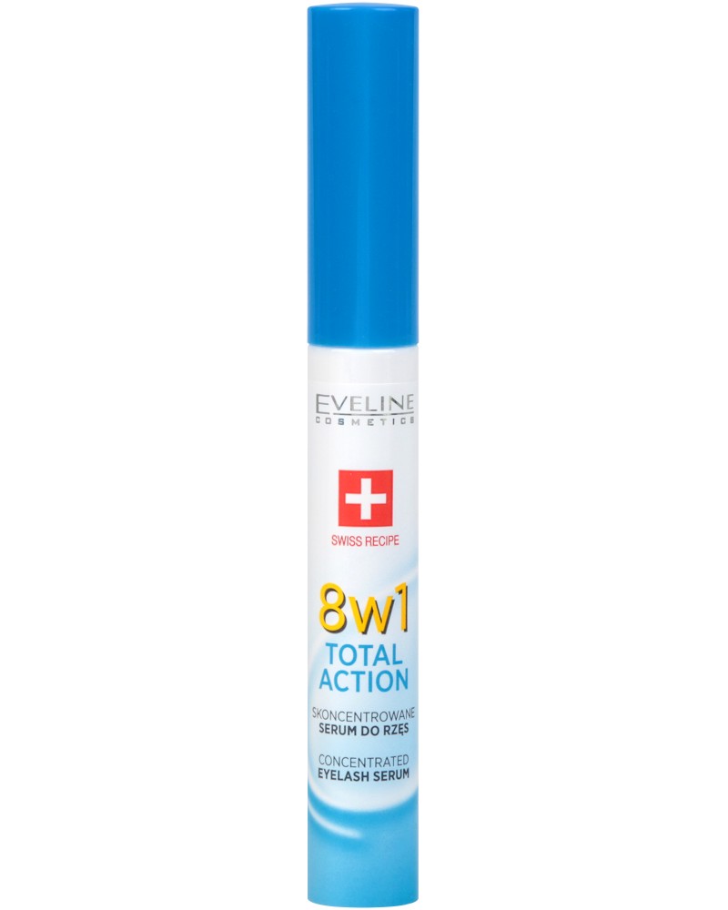 Eveline Lash Therapy Total Action Eveline Lash Therapy Total Action - Подхранващ серум за мигли 8 в 1 - серум