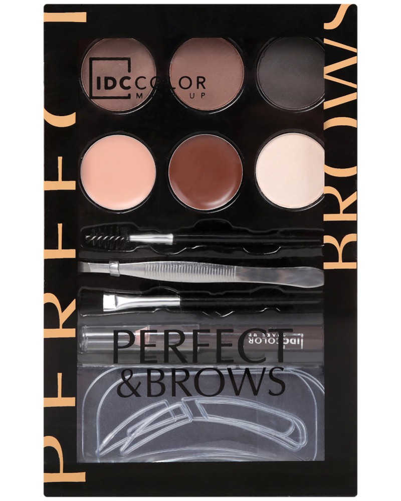 IDC Color Perfect & Brows IDC Color Perfect & Brows - Комплект с гримове за вежди - продукт
