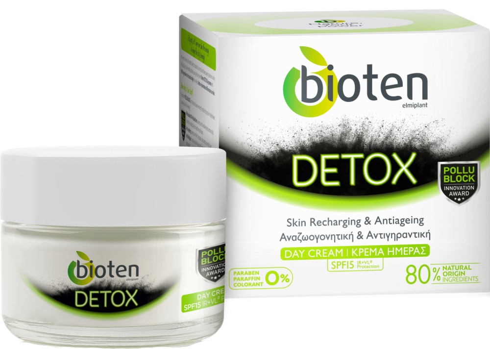 Bioten Detox Day Cream SPF 15 -        "Detox" - 