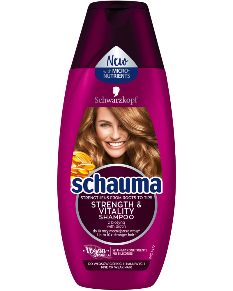 Schauma Strength & Vitality Shampoo -       - 