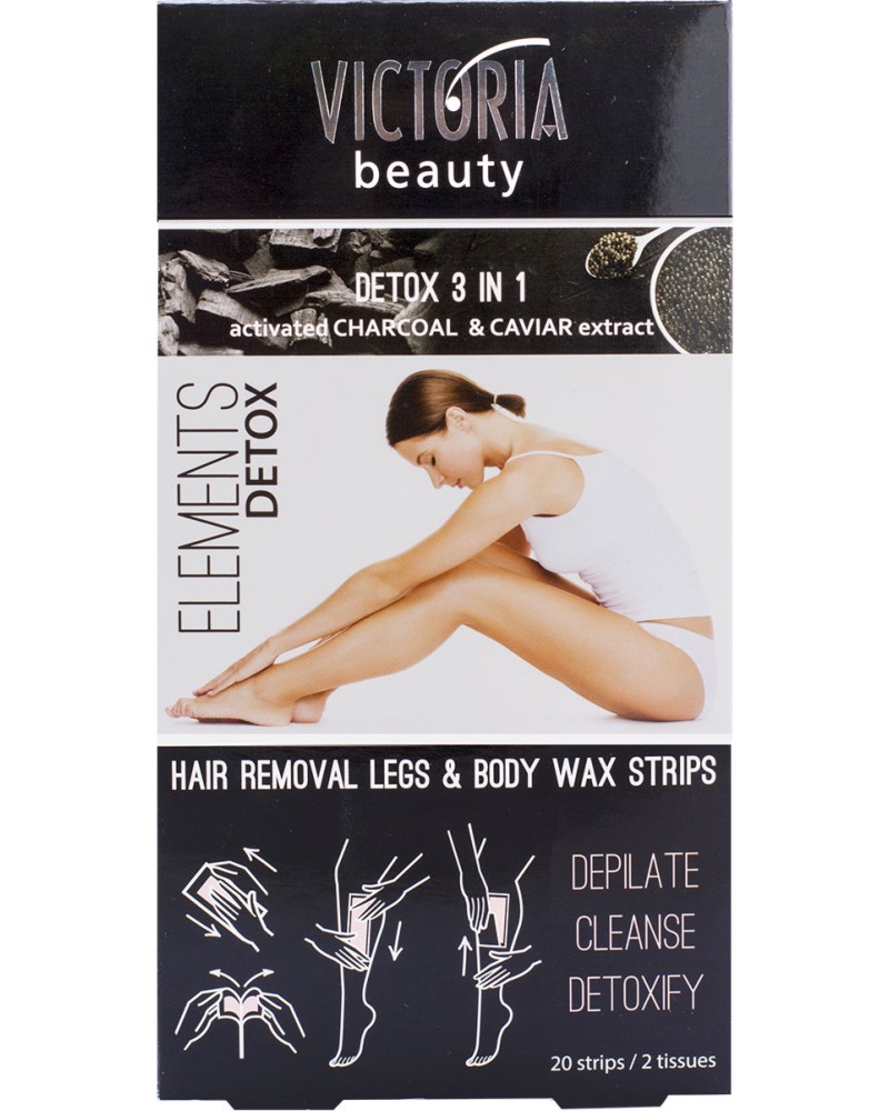 Victoria Beauty Elements Detox Wax Strips - 20           Elements Detox - 