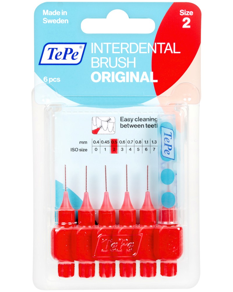 TePe Interdental Brush Original - 6     , 0.5 mm - 