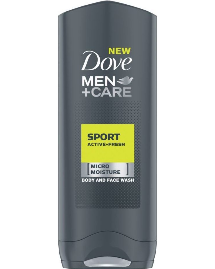 Dove Men+Care Sport Active+Fresh Body And Face Wash -        "Men+Care" -  