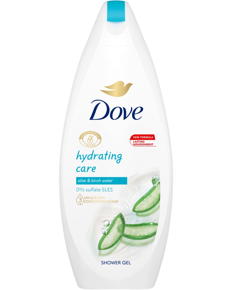 Dove Hydrating Care Aloe & Birch Water Shower Gel -         -  