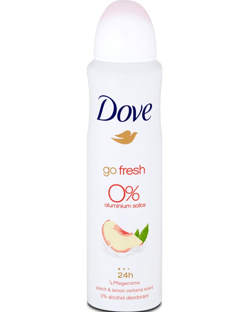 Dove 0% Aluminium Go Fresh Peach & Lemon Deodorant -              "Go Fresh" - 