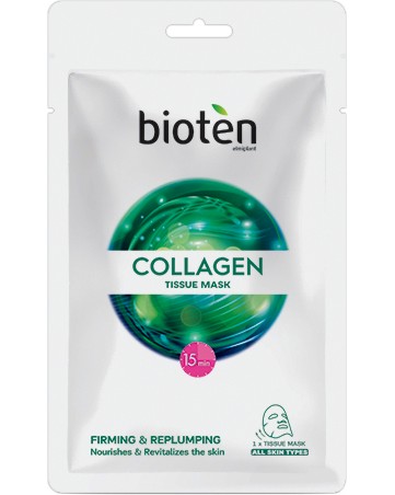 Bioten Collagen Tissue Mask - Стягаща лист-маска за лице с колаген - маска