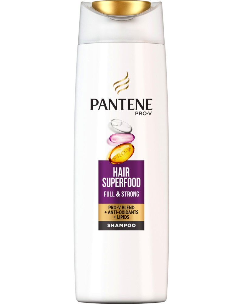 Pantene Hair Superfood Full & Strong Shampoo - ������� �� ����� � ����� ���� - �������