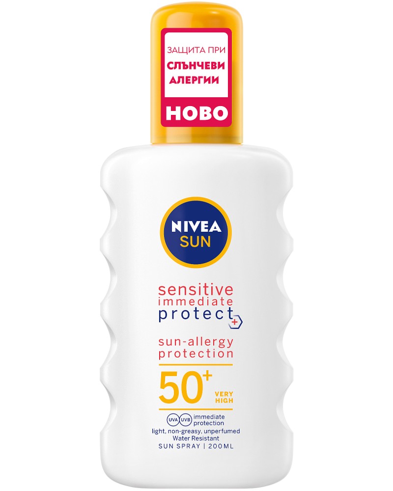 Nivea Sun Sensitive Immediate Protect Spray SPF 50+ -        Sun - 