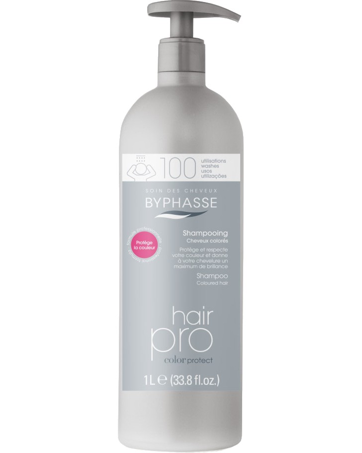 Byphasse Hair Pro Shampoo Color Protect Coloured Hair - Шампоан за боядисана коса - шампоан
