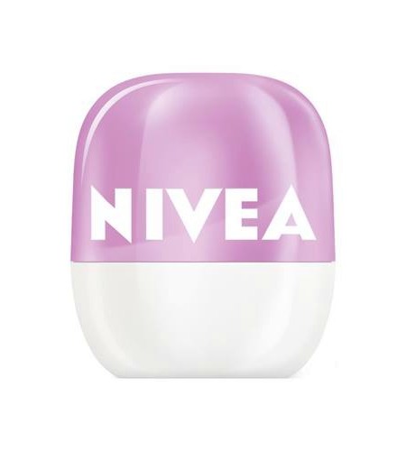 Nivea Pop-Ball Blueberry & Cherry Blossom Lip Balm Nivea Pop-Ball Blueberry & Cherry Blossom Lip Balm - Балсам за устни с аромат на боровинка и черешов цвят - балсам