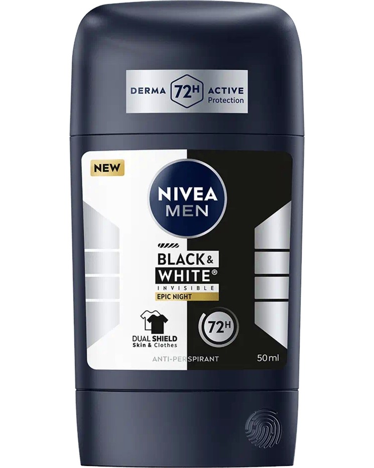 Nivea Men Black & White Invisible Epic Night Anti-Perspirant Stick - ����� ���� ���������� ������ ���������� �� ������� Black & White - ����������