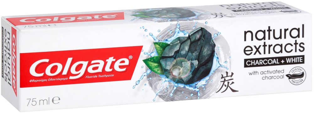 Colgate Natural Extracts Charcoal + White -        -   