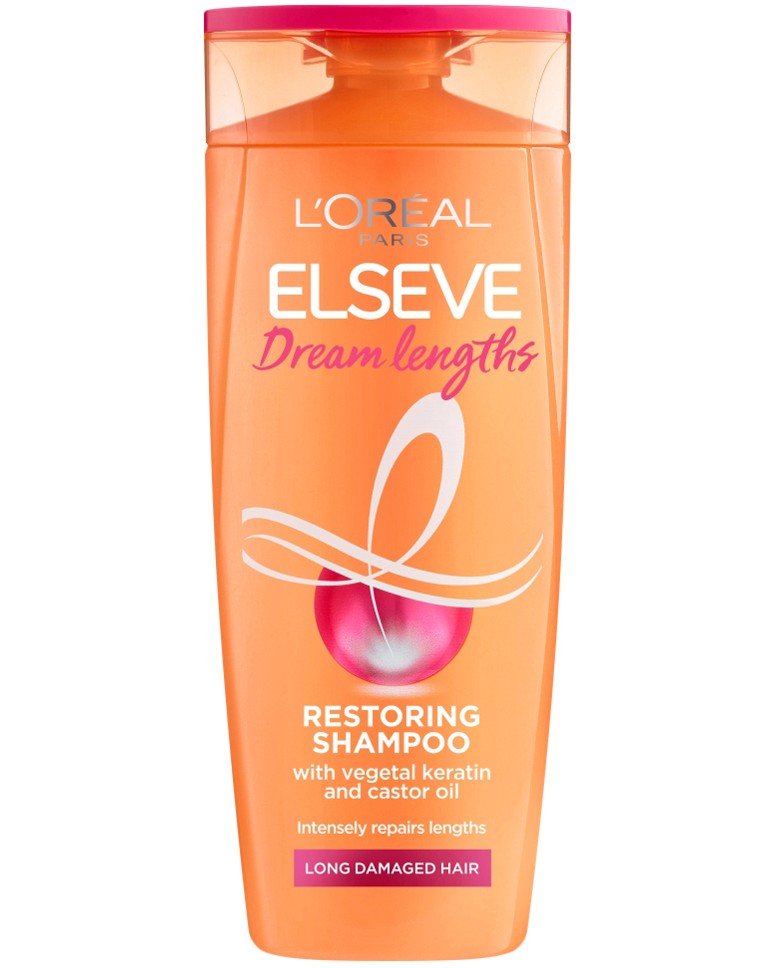 Elseve Dream Long Restoring Shampoo - Шампоан за дълга увредена коса от серията Dream Long - шампоан