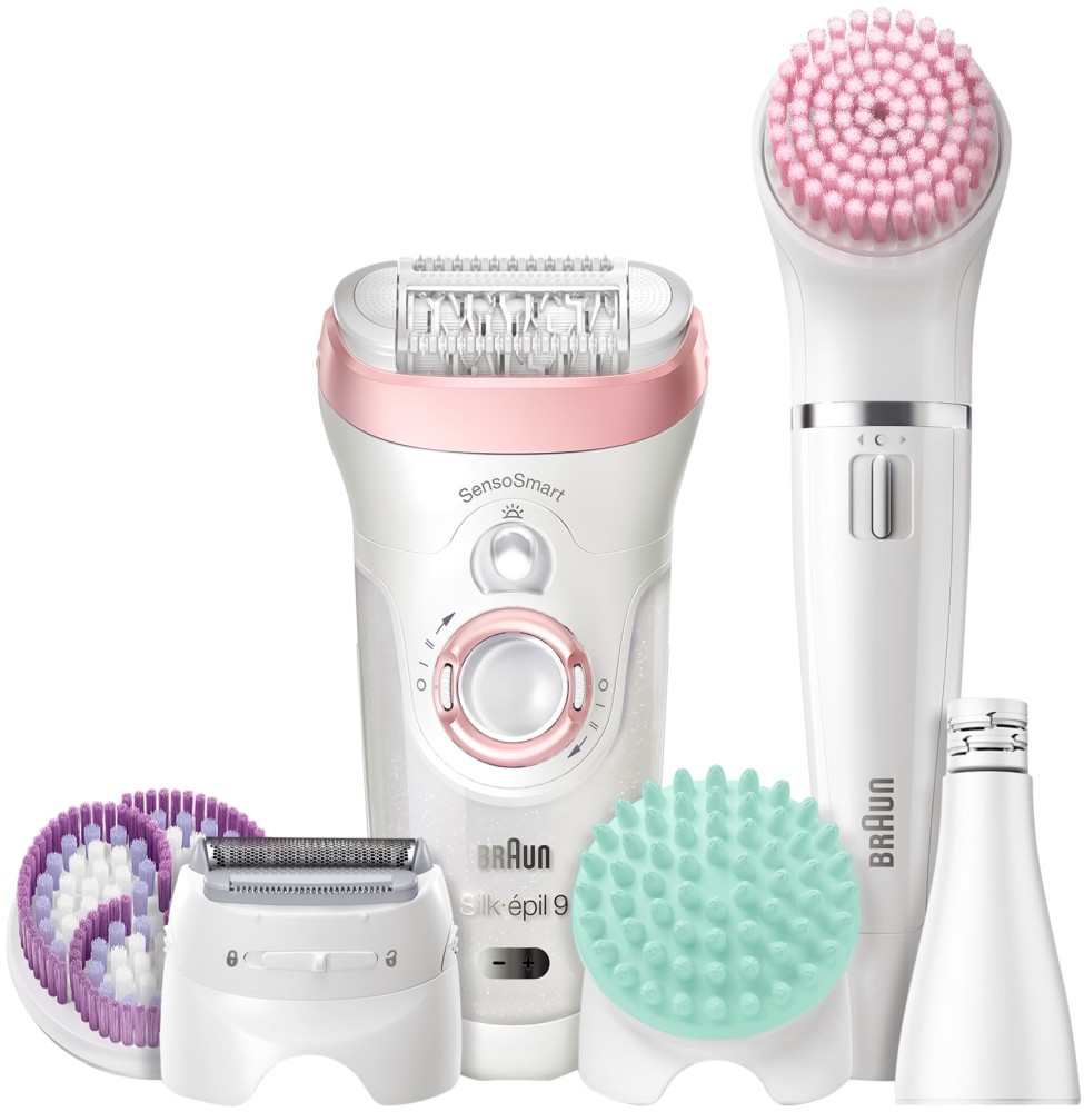 Braun Silk-epil 9 Beauty Set 9 9/985 BS Wet & Dry - ������� �� ����� �� ���� � ���� �� ������� SensoSmart - ��������