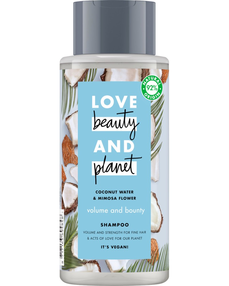 Love Beauty and Planet Volume and Bounty Shampoo - ������� �� ���� �� ����� ���� �� ������� "Coconut Water & Mimosa Flower" - �������