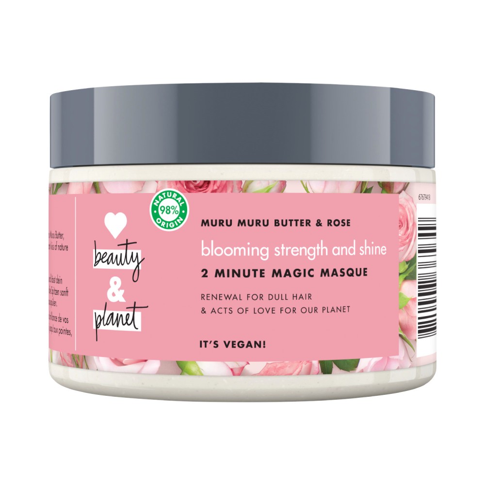 Love Beauty and Planet Blooming Strength and Shine 2 Minute Magic Masque -        "Murumuru Butter & Rose" - 