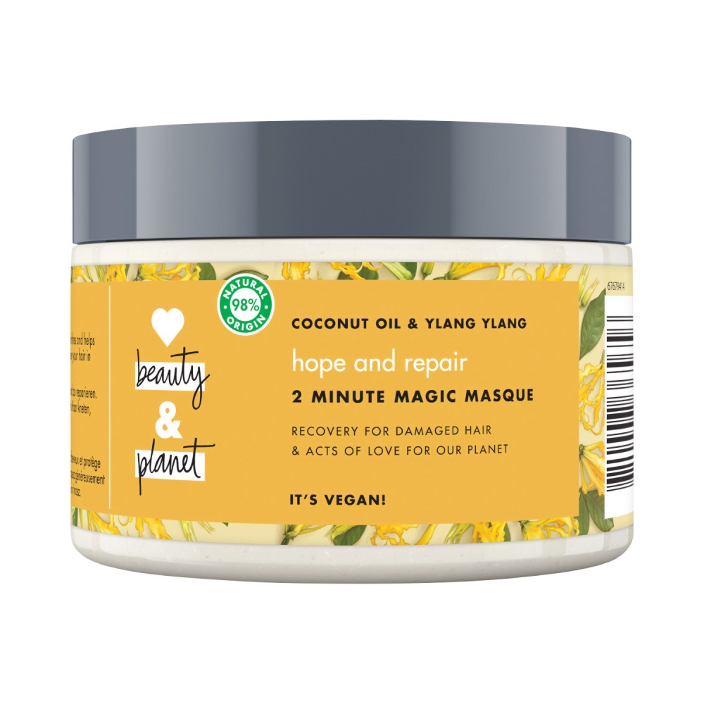 Love Beauty and Planet Hope and Repair 2 Minute Magic Masque -        "Coconut Oil & Ylang Ylang" - 