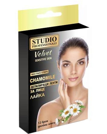 Studio Professionali Wax Face Strips Chamomile - 12        - 