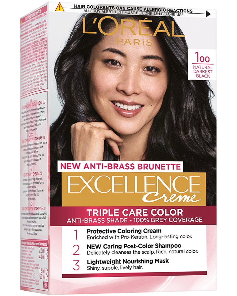 L'Oreal Excellence Creme - Трайна крем боя за коса - боя