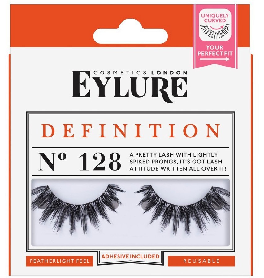 Eylure Definition 128 Eylure Definition 128 - Мигли от естествен косъм в комплект с лепило - продукт