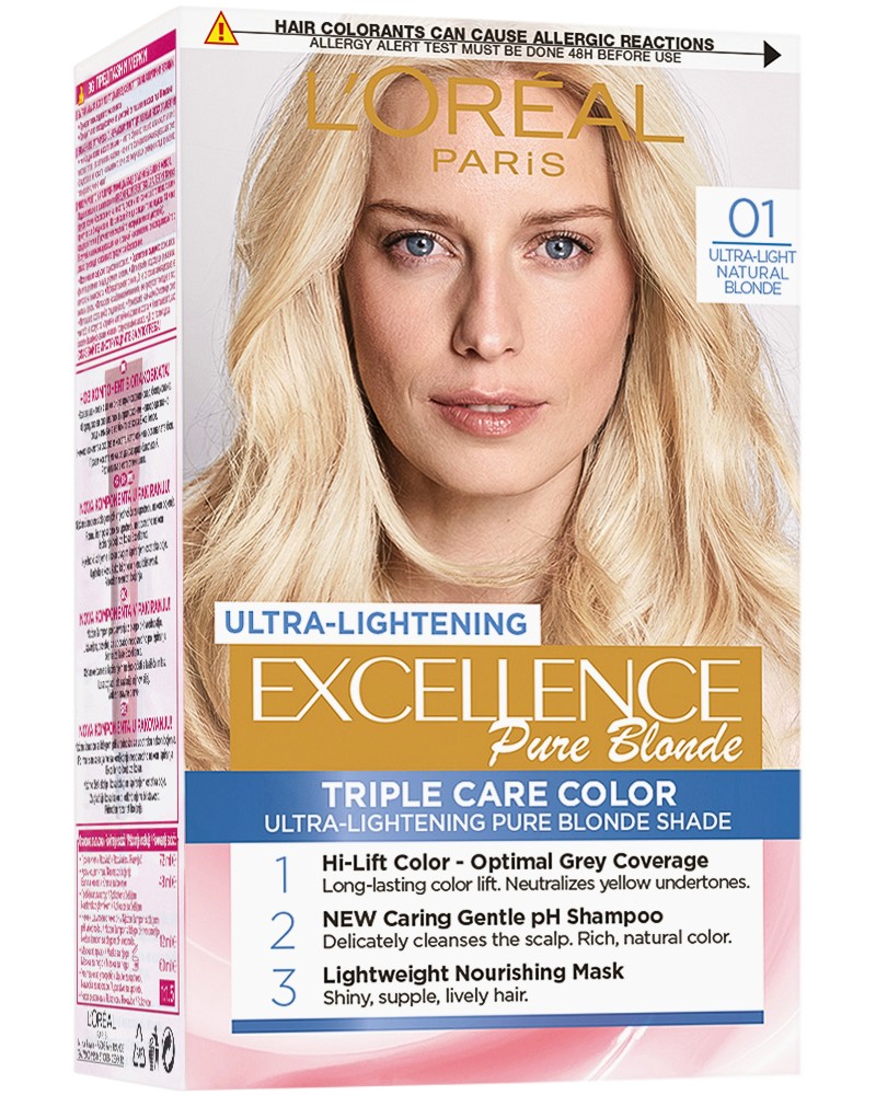 L'Oreal Excellence Pure Blonde Ultra-Lightening - Изрусител за коса - боя