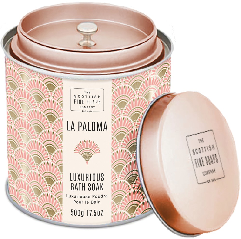 Scottish Fine Soaps La Paloma Luxurious Bath Soak Scottish Fine Soaps La Paloma Luxurious Bath Soak - Луксозна пудра за вана от серията "La Paloma" - пудра