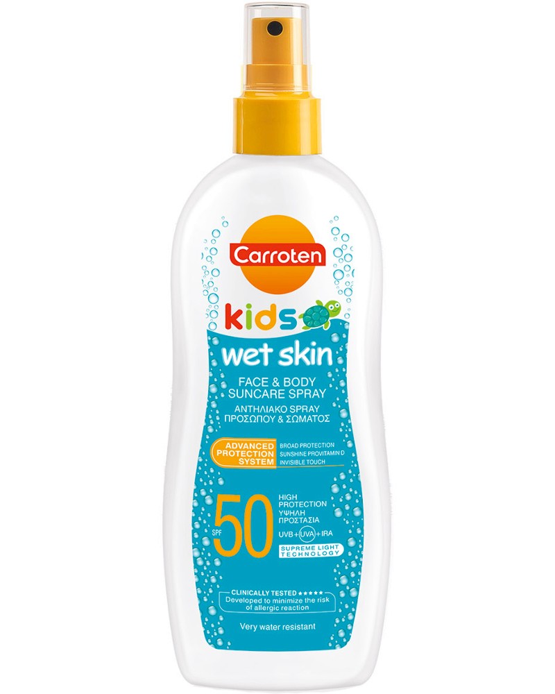 Carroten Kids Wet Skin Suncare Spray SPF 50 -         - 