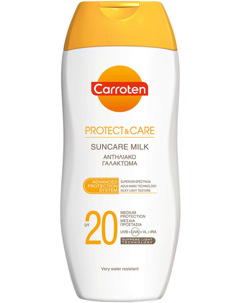 Carroten Protect & Care Suncare Milk SPF 20 -   -   