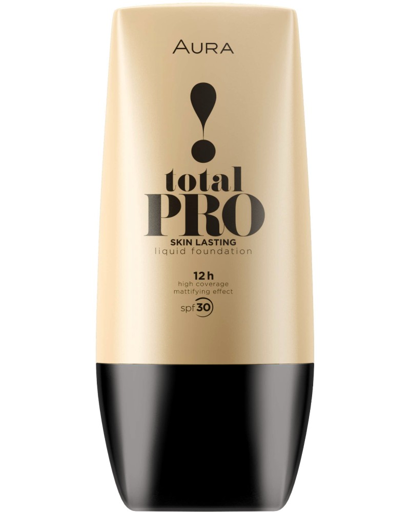 Aura Total Pro Skin Lasting Liquid Fondation - SPF 30 -           -   
