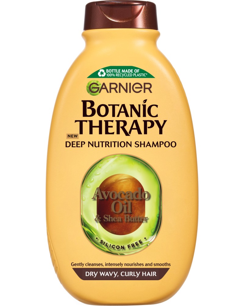 Garnier Botanic Therapy Avocado Oil Deep Nutrition Shampoo -         Avocado Oil & Shea Butter - 