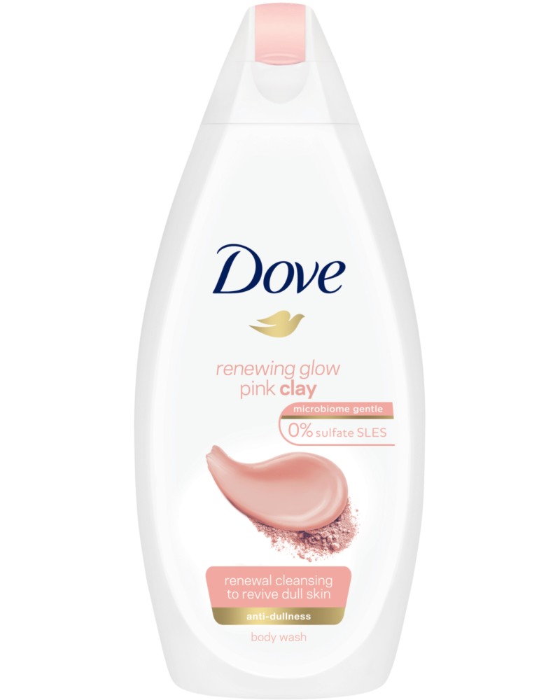 Dove Renewing Glow Pink Clay Body Wash -       -  