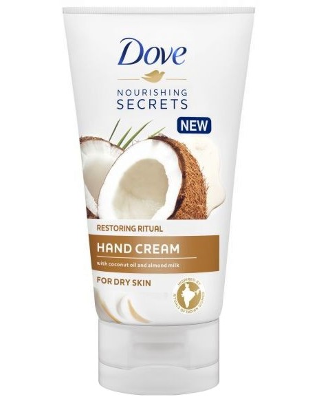 Dove Nourishing Secrets Restoring Ritual Hand Cream - Крем за ръце за суха кожа от серията Nourishing Secrets - крем