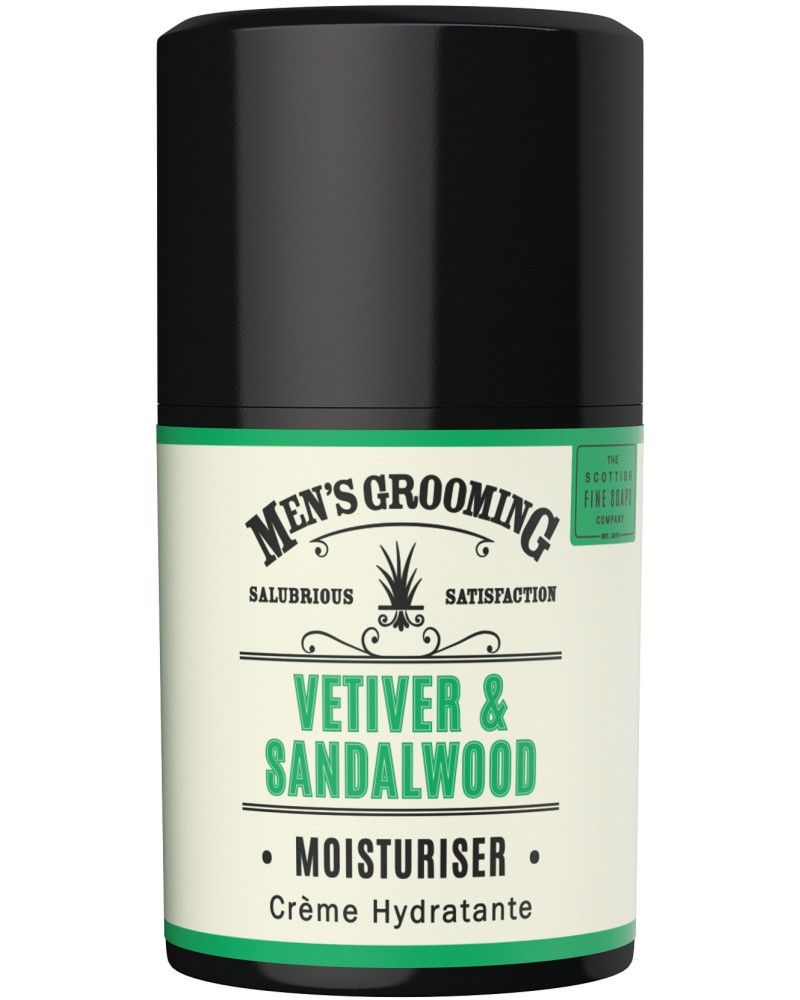 Scottish Fine Soaps Men's Grooming Vetiver & Sandalwood Moisturiser -         Men's Grooming - 