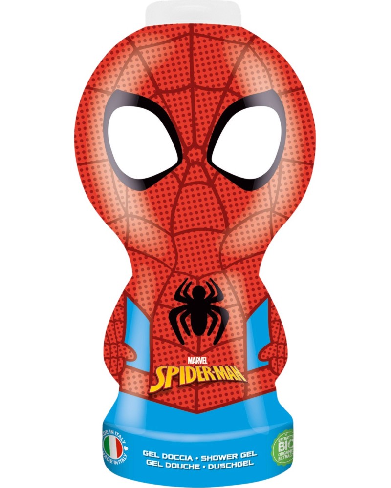 Naturaverde Spiderman Shower Gel 3D Naturaverde Spiderman Shower Gel 3D - Детски душ гел на тема Спайдърмен - душ гел