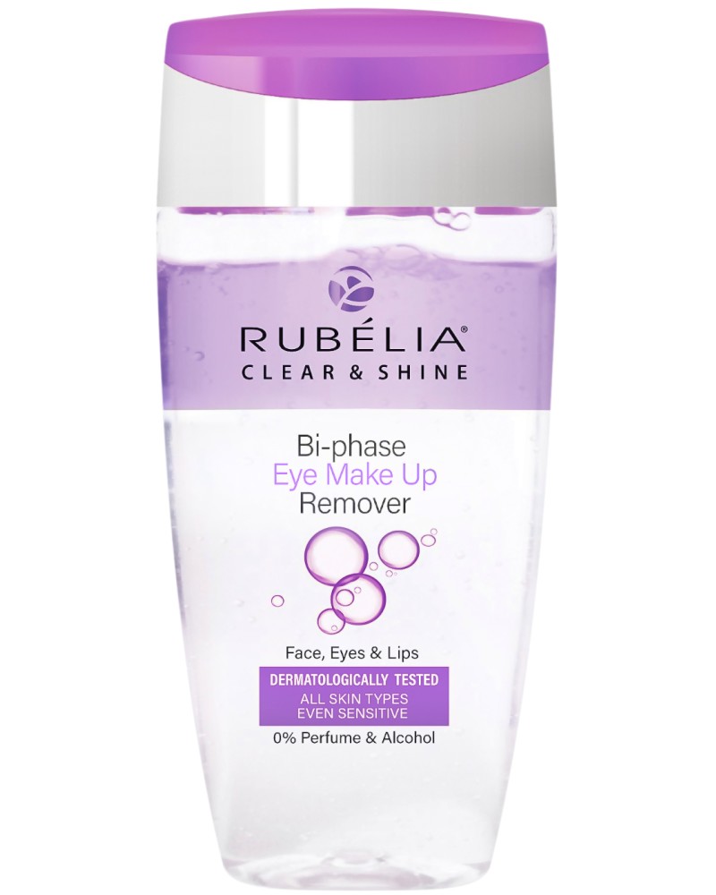 Rubelia Clear & Shine Bi-phase Eye Make Up Remover -      "Clear & Shine" - 