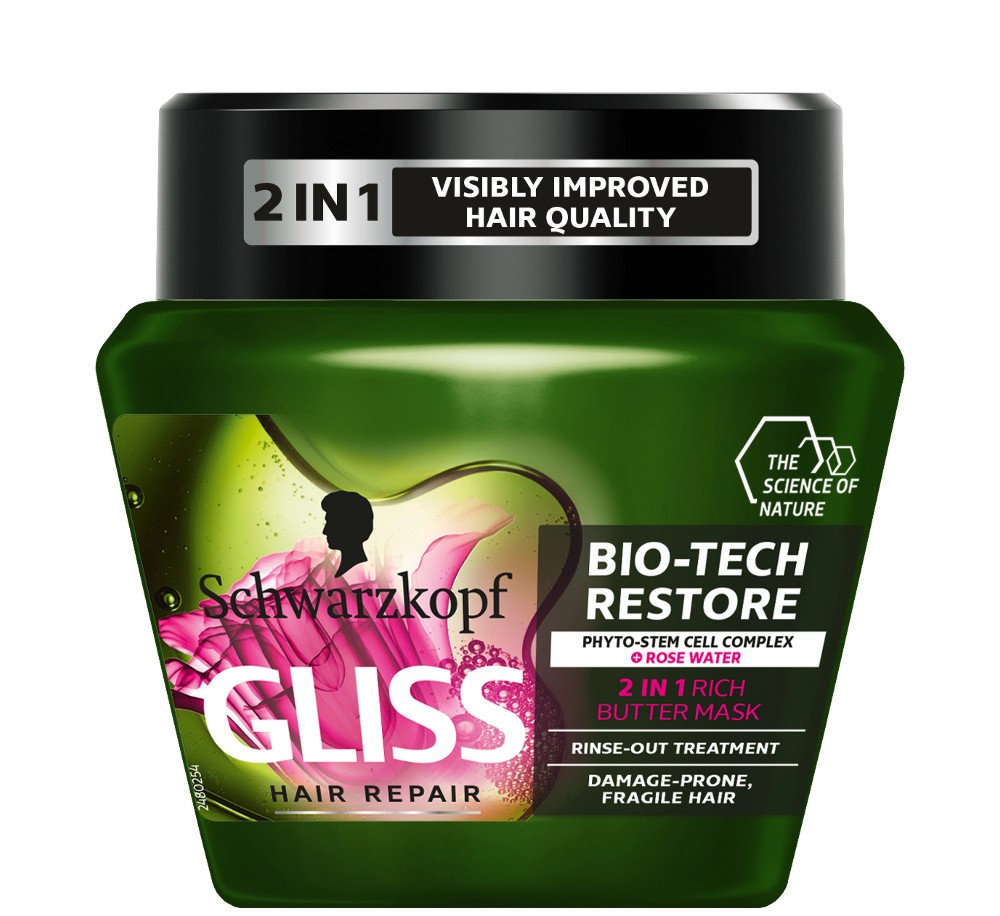 Gliss Bio-Tech Restore 2 in 1 Rich Butter Mask - �������������� ����� �� ������ � ������� ��� ��������� ���� - �����