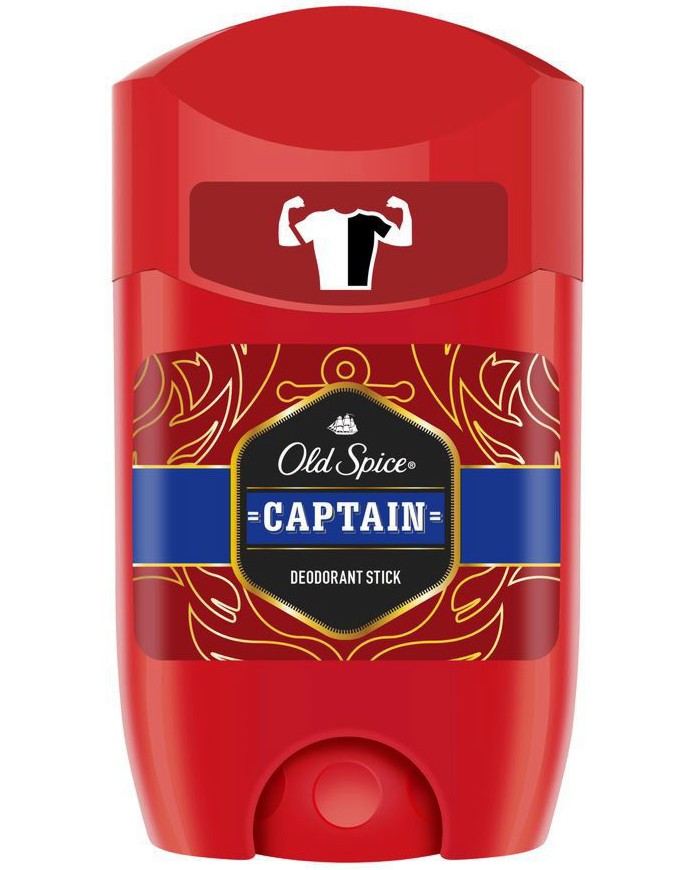 Old Spice Captain Deodorant Stick - Стик деодорант за мъже от серията Captain - дезодорант