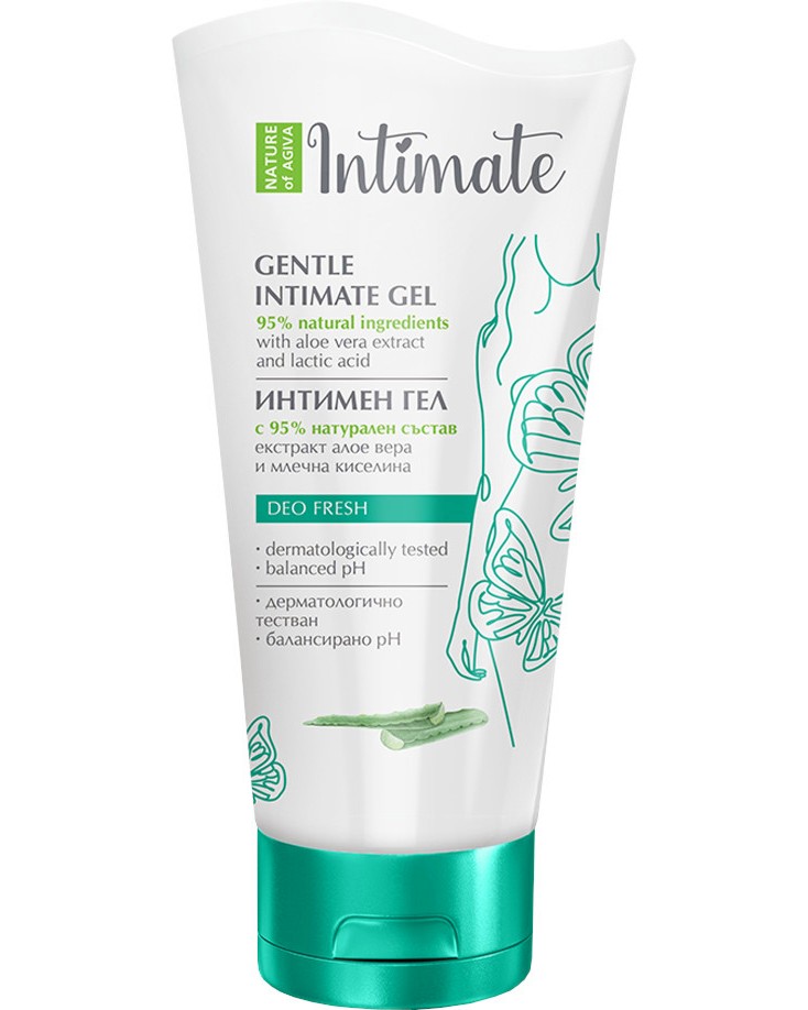 Nature of Agiva Intimate Deo Fresh Washing Gel Nature of Agiva Intimate Deo Fresh Washing Gel - Интимен измиващ гел с млечна киселина и алое - гел
